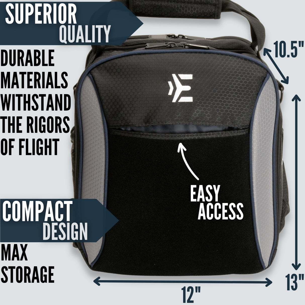 Pilot Bag - The Venture Flight Bag For Pilots - Gray