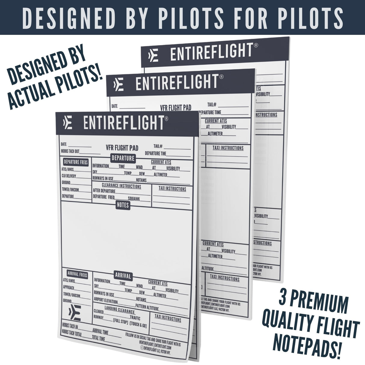 VFR Flight Notepad is specifically designed for pilots by actual pilots.