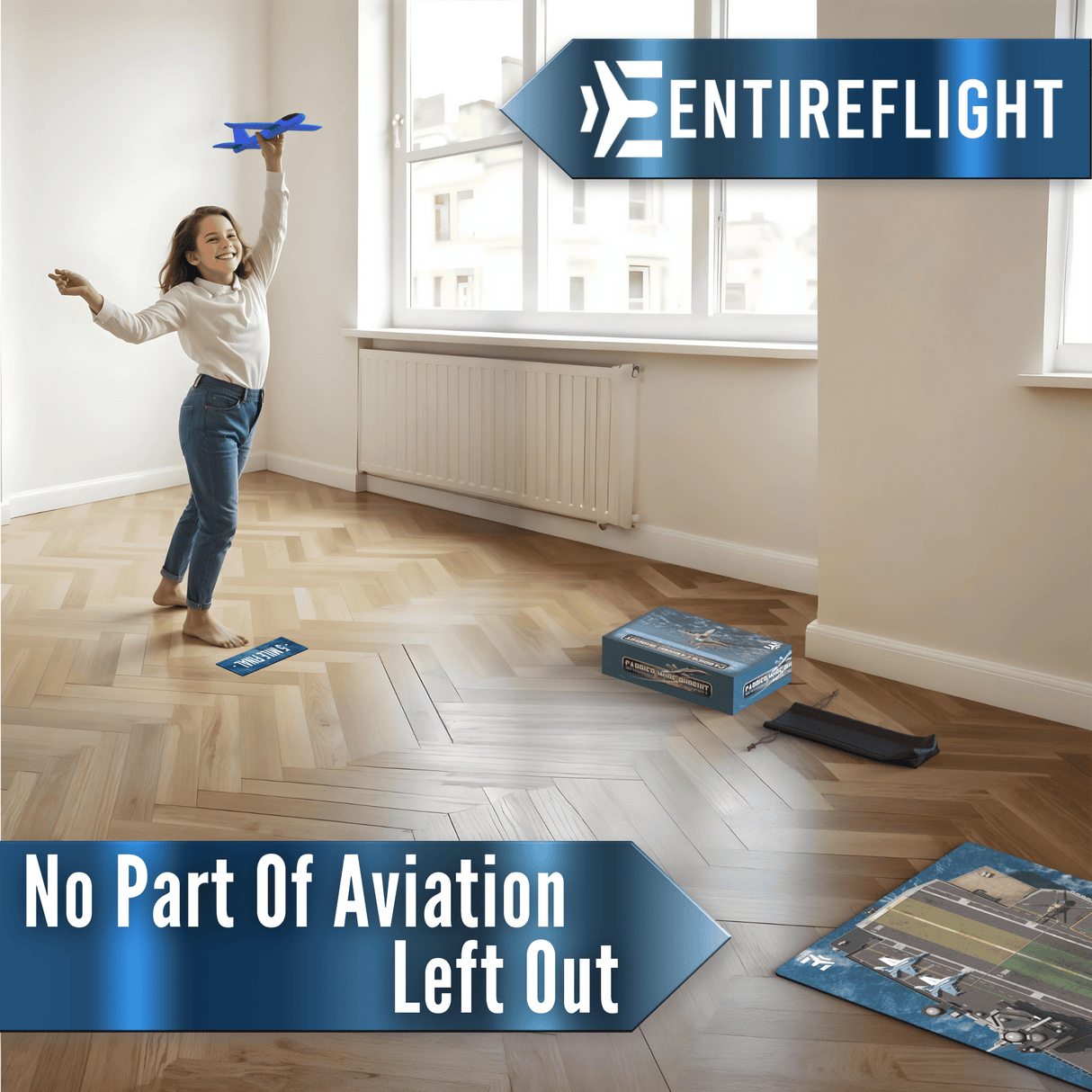 Child Setting Up For Landing Approach, Playing Carrier Landing Pursuit