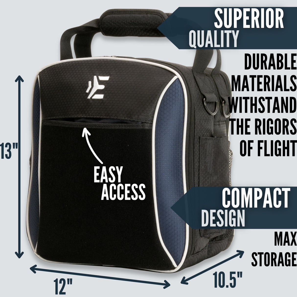 Pilot Bag - The Venture Flight Bag For Pilots - Blue