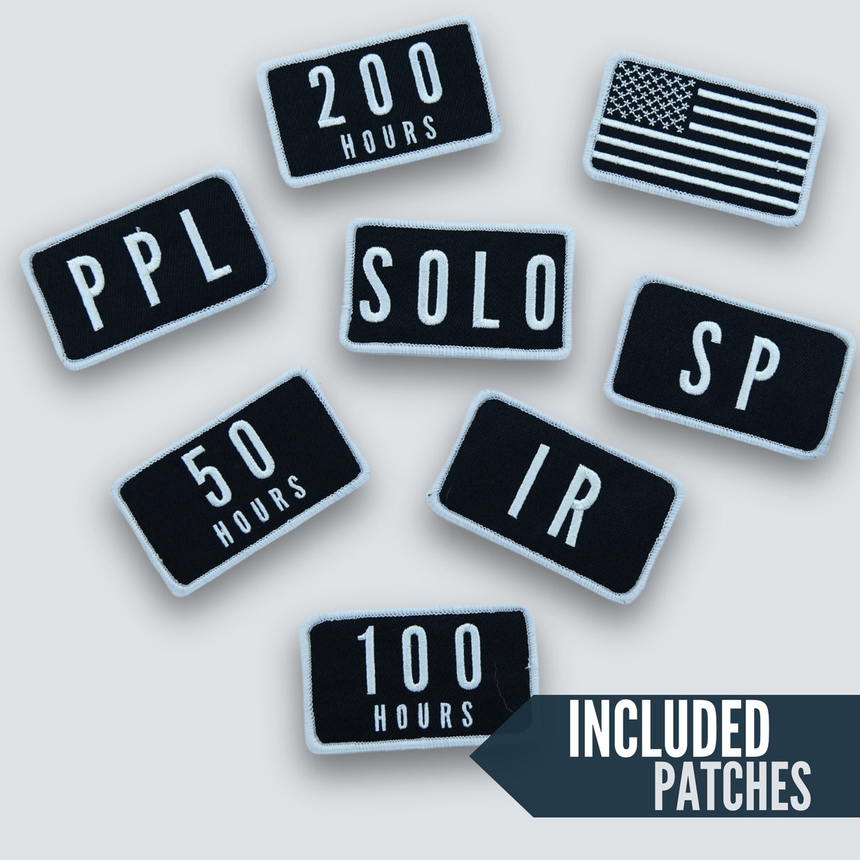 Great add on to our exclusive hook and loop front pilot flight bags.