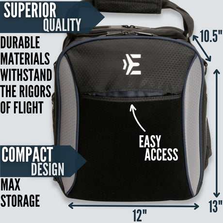 EntireFlight Pilot Bag - The Venture Flight Bag For Pilots - Gray