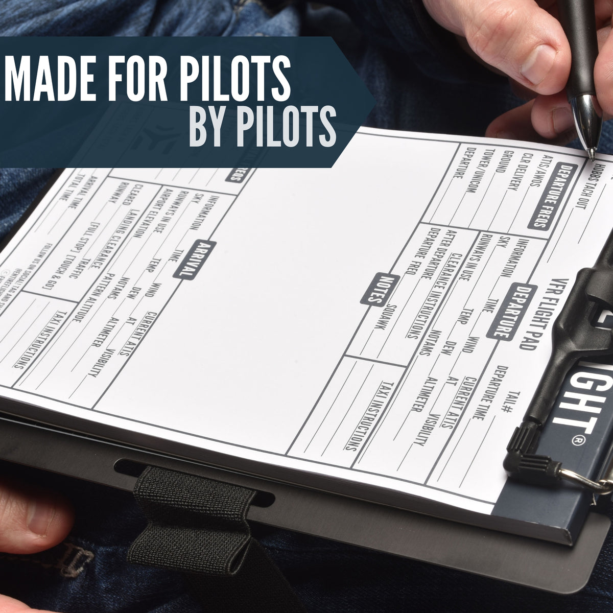 Aviation Note Pad VFR Pilot Kneeboard & Flight Pad New Feature V-Speeds – EntireFlight