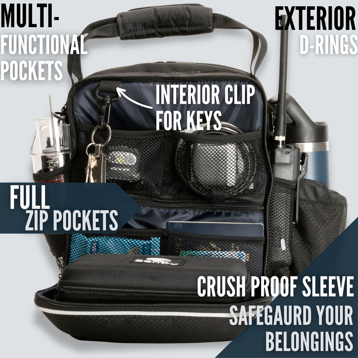 EntireFlight Pilot Bag - The Venture Flight Bag For Pilots - Blue