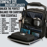 EntireFlight Pilot Bag - The Venture Flight Bag For Pilots - Blue